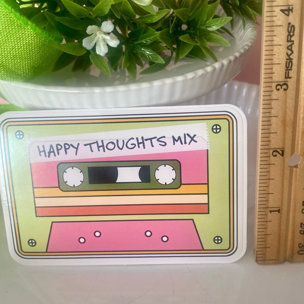 10/$10Retro Cassette Tape Sticker